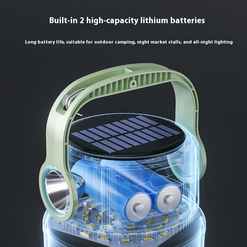 Solar Multi-gear Adjustable Outdoor Portable Charging Lantern