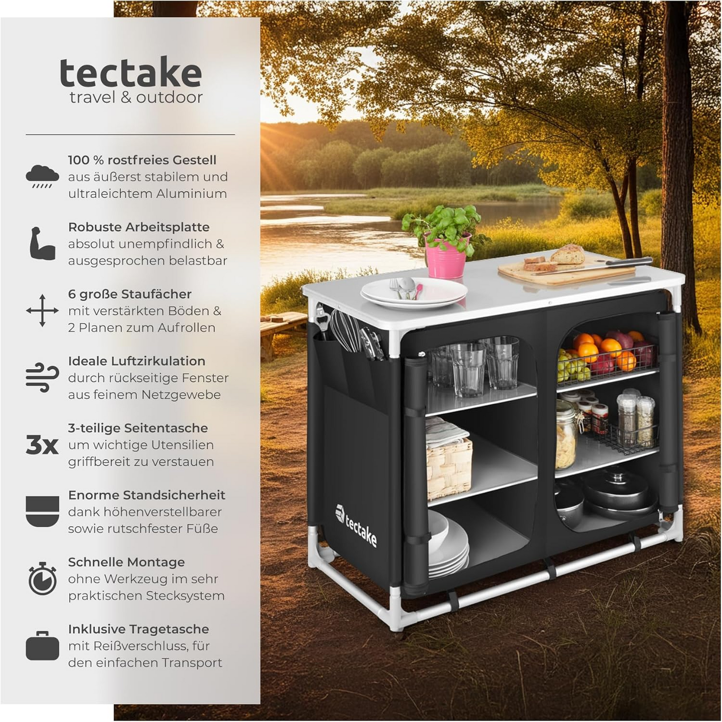 TecTake Foldable Camp Kitchen