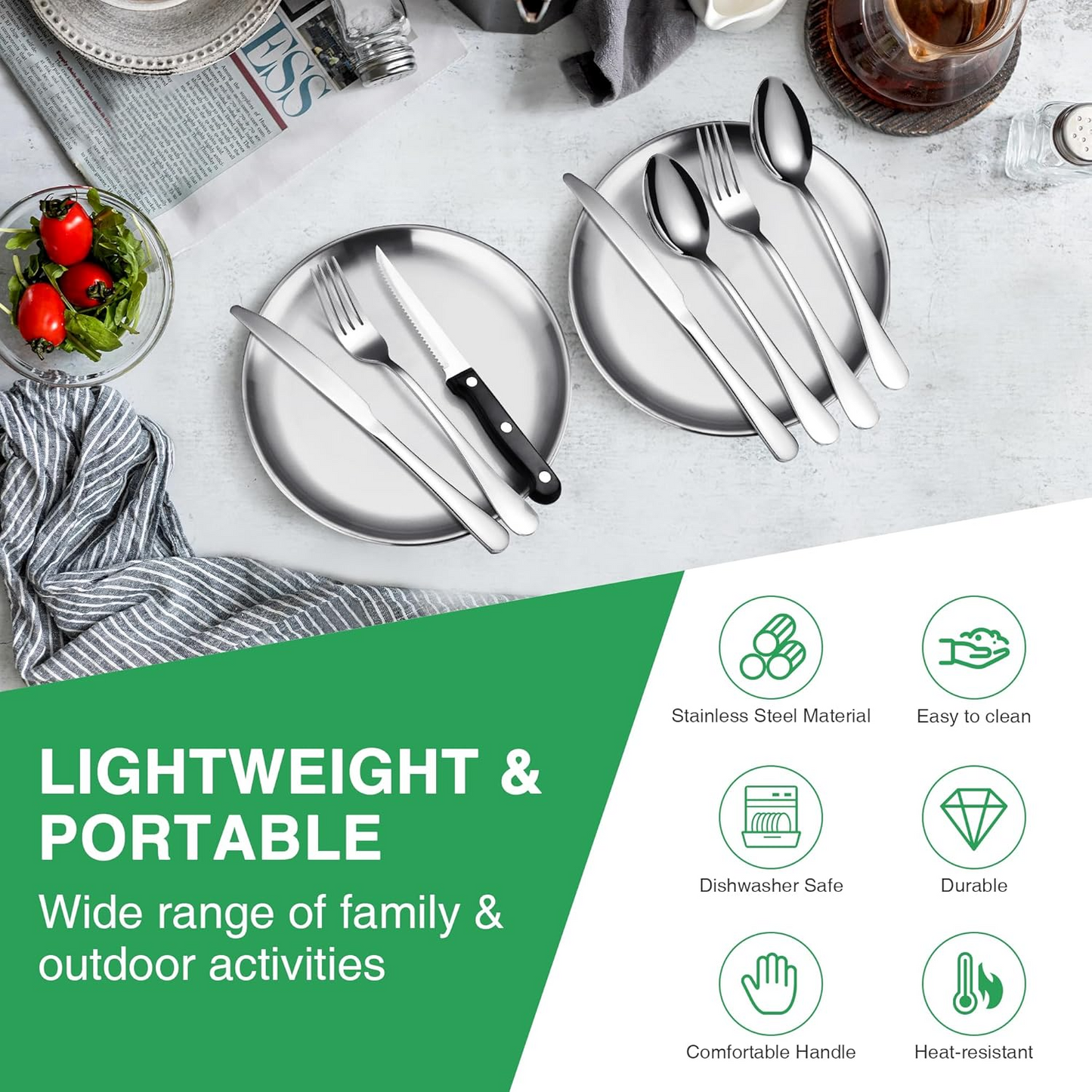 Stainless Steel Outdoor Dining Set