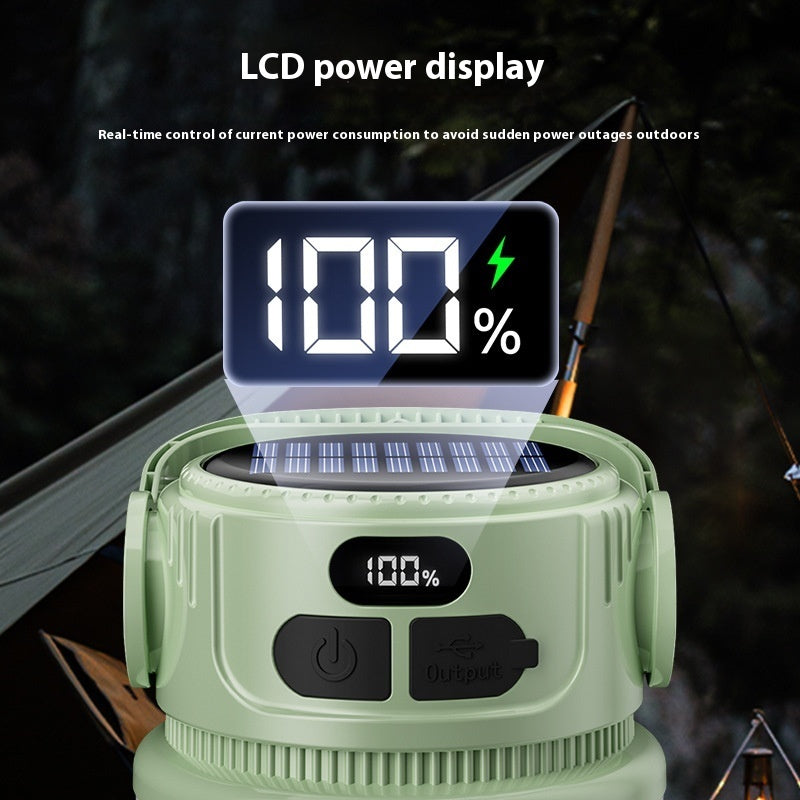 Solar Multi-gear Adjustable Outdoor Portable Charging Lantern