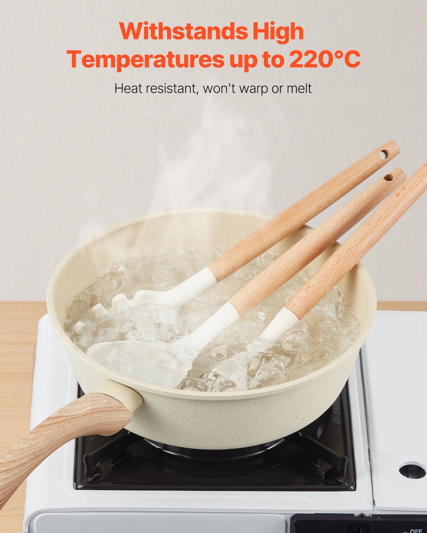 34-teiliges Silikon-Küchenutensilien Set hitzebeständig