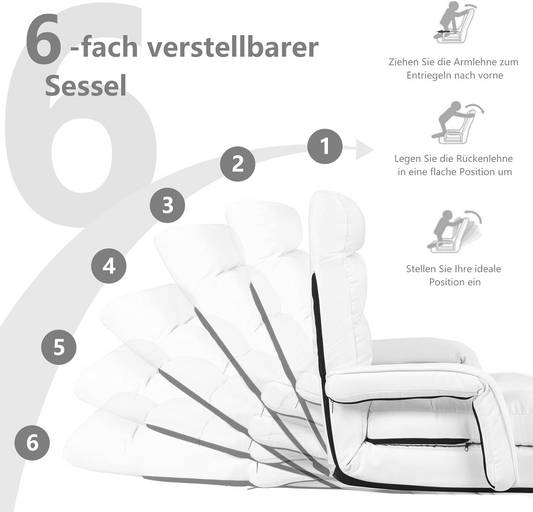 Costway Adjustable Folding Floor Sofa
