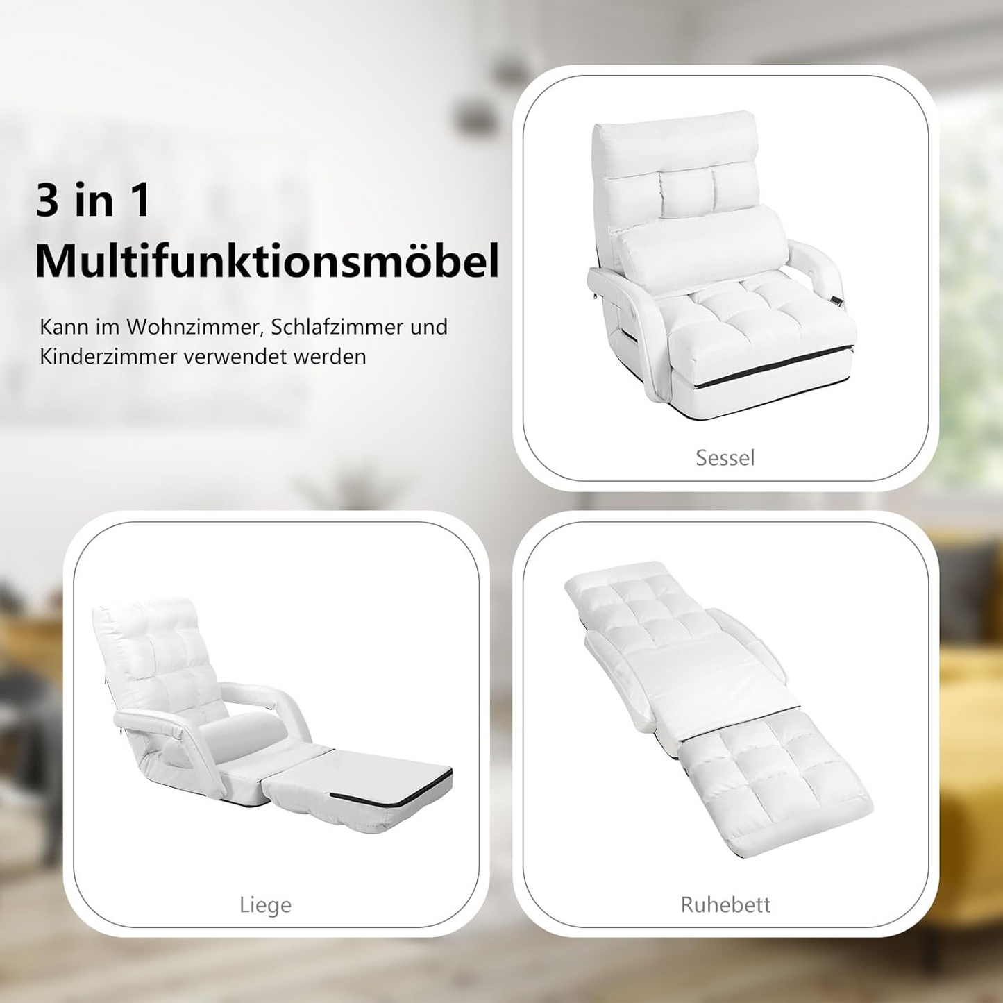 Costway Adjustable Folding Floor Sofa