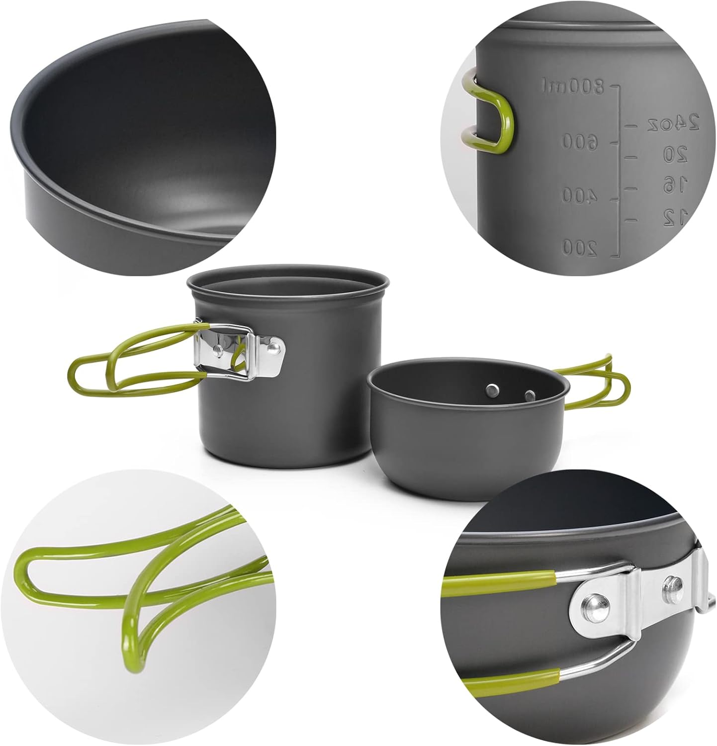 Odoland Outdoor Cookware Set