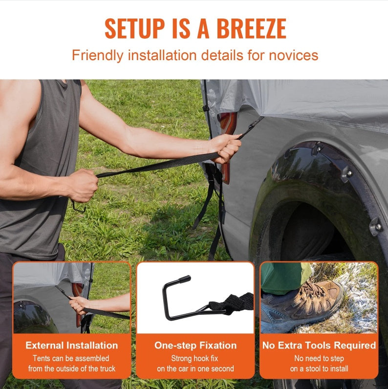 Wasserdichtes Pickup Truck Zelt 2–3 Pers