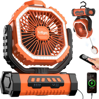 Outdoor Rechargeable Fan Light