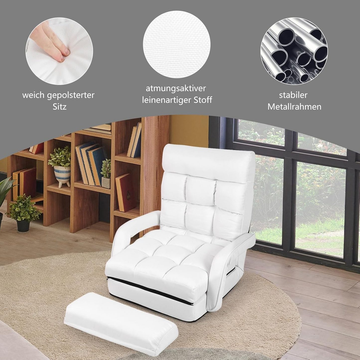 Costway Adjustable Folding Floor Sofa
