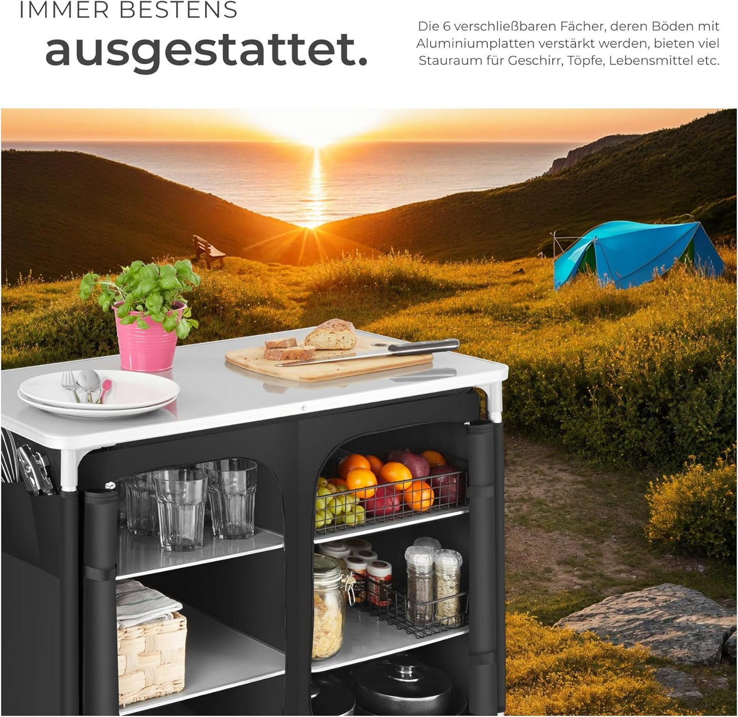 TecTake Foldable Camp Kitchen