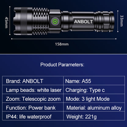 Superhelle 90000 Lumen LED Taschenlampe
