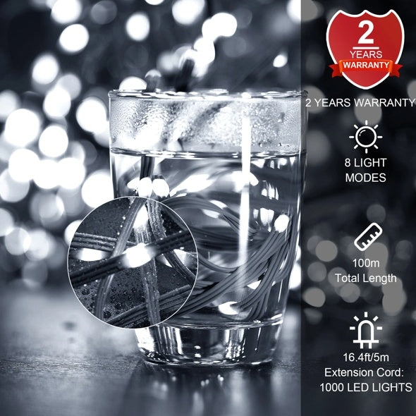 Weihnachts-Lichterkette 1000LED 100m