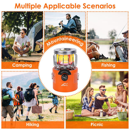 2000W 2-in-1 Gas-Campingkocher & Zeltheizung