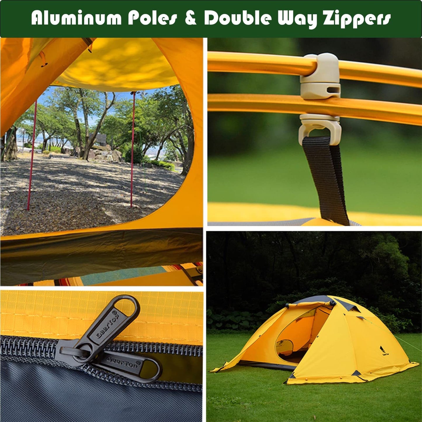 2-Personen Zelt Mit Skylight & Doppelwand