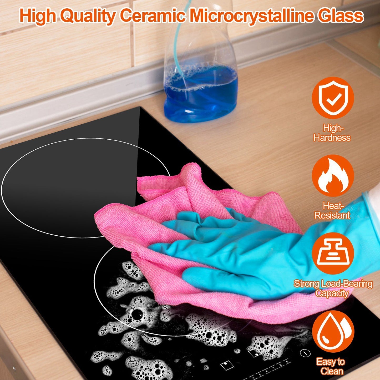 1900W Doppel-Induktionskochfeld 110V