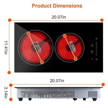 1900W Doppel-Induktionskochfeld 110V